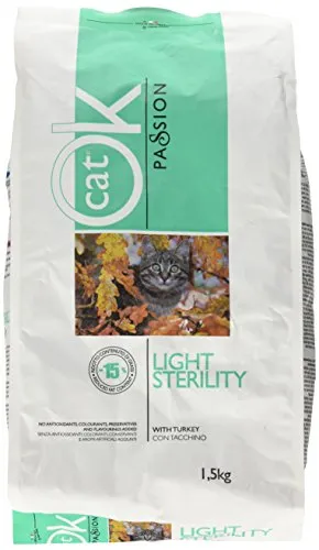 Ok Cat Passion Light / Sterility con Tacchino, 1.5 Kg