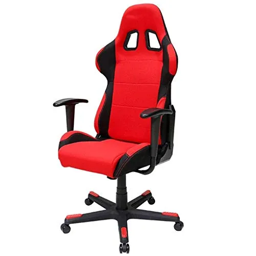 Barir Computer Sedia da Ufficio, ergonomica reclinabile Rotary Lift Gaming Chair Domestica Schienale Alto Gioco Sedia Girevole, ergonomica Mesh Comfort e-Sport Sedia da Ufficio (Color : Red)