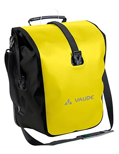 VAUDE Aqua Front - Borse per bicicletta, 2 borse per ruota anteriore (2 x 14 l), impermeabili, made in Germany