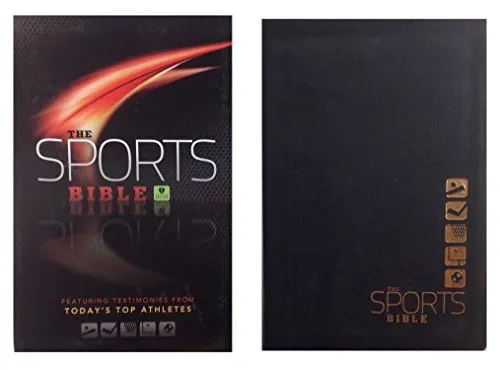 The Sports Bible: Holman Christian Standard Bible, Black Simultated leather