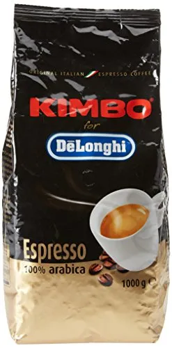 Kimbo per De'Longhi Caffè 100% Arabica in Chicchi - 1 Kg - per Macchine da Caffé Automatiche