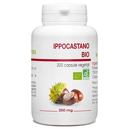 Ippocastano Bio - Aesculus hippocastanum - 250mg - 200 capsule vegetali