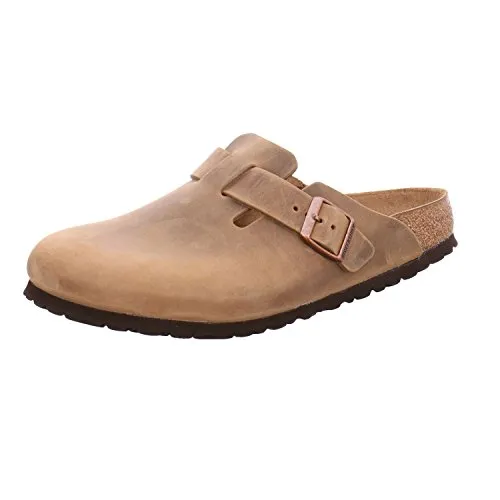 Birkenstock Boston 960813, Zoccoli unisex adulto, Marrone (Tabacco Brown), 36 (Stretta)