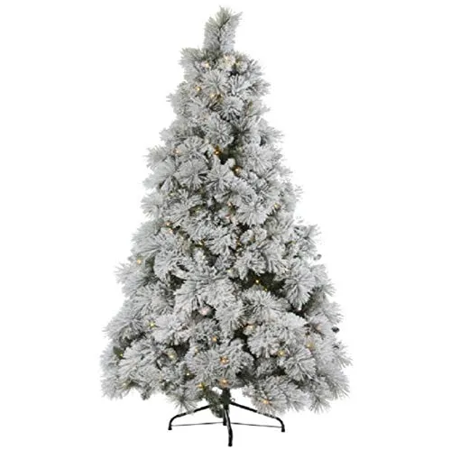 Moranduzzo Albero Natale Alaska Verde Innevato cm.270 con 580 LED Bianco Caldo