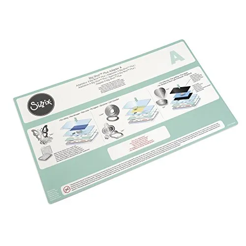 Sizzix 660584 Accessori Adattatore A Big Shot Plus, Standard, Acciaio Inossidabile, Bianco, 38.1 x 22.6 x 0.3 cm