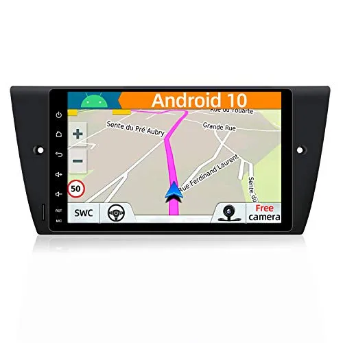 YUNTX Android 8.1 Autoradio Compatibile con BMW E90 Saloon/E91 Touring/E92 Coupe/E93 Cabriolet -2G32G-GPS 2 Din-Telecamera Posteriore Gratuiti- Supporto DAB+/Controllo del volante/Bluetooth/Mirrorlink