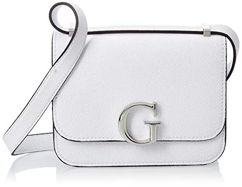 Guess, CORILY CONVERTIBLE XBODY FLAP Donna, WHI, Taglia Unica