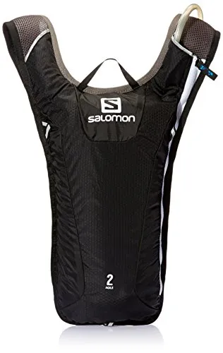 Salomon, Zaino super leggero, 3 litri, Ideale per lo sci, lo snowboard o il running su strada, Dimensioni: 40 x 20 x 2 cm, Peso: 171g, AGILE 2 SET, Nero, L37574500