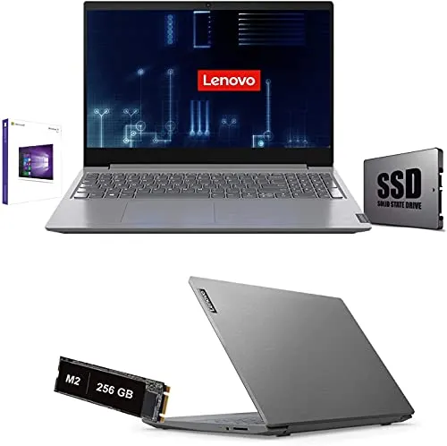 Notebook Pc Lenovo Portatile Intel i3-1005G1 3.4Ghz,15,6",Ram 8Gb Ddr4,Ssd Nvme 256Gb M2+Ssd 120Gb,Hdmi,3x Usb 3.0,Wifi,Bluetooth,Webcam,Windows 10Pro 64bit