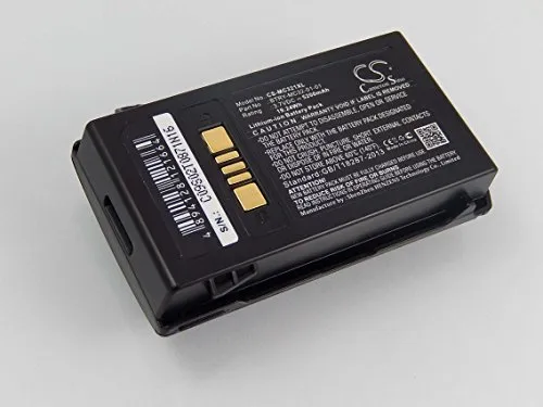 vhbw Li-Ion Batteria 5200mAh (3.7V) per Lettore Codici a Barre Motorola Symbol MC3200, MC32N0