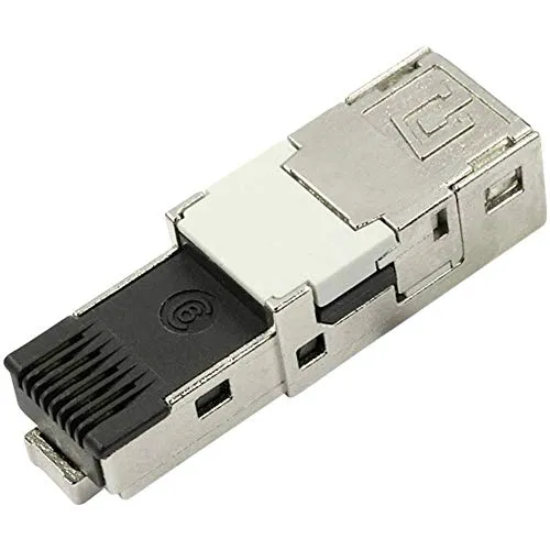 Telegärtner J80026A0004 RJ45 Nero, Acciaio Inossidabile Cavo di Collegamento