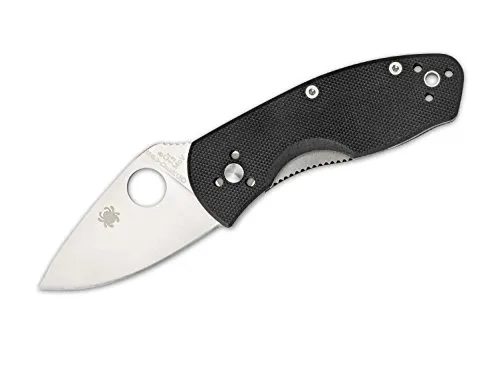 Spyderco, Coltello Pieghevole Ambitous, Nero (Schwarz) Men's, Small