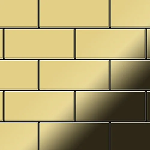 Mosaico metallo solido Ottone laminato oro spesso 1,6 mm ALLOY Subway-BM