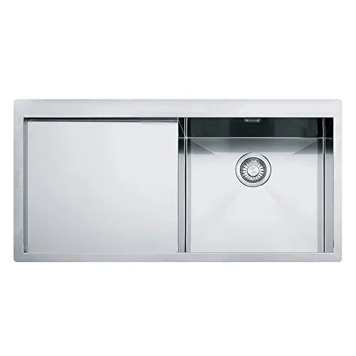 Franke PPX 211 TL Planar Lavello da Cucina Rettangolare con Installazione Semifilo/Filotop, Inox Satinato