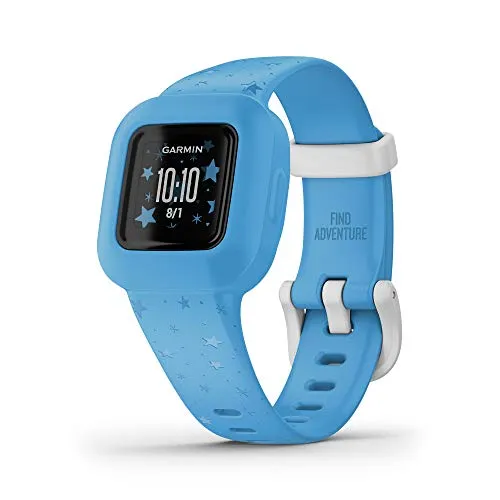 Garmin Vivofit Jr.3 Stars Blue - Activity Tracker per Bambini, Cinturino Regolabile, Blu, 4 Anni in su