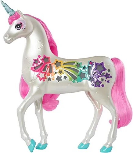 Barbie – Unicorno Perttina e Brilla, Accessorio per Bambole, GFH60 (Confezione Regalo Inclusa Art.7)