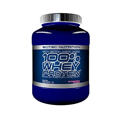 Scitec Nutrition 100% Whey Protein con aminoacidi extra, 2.35 kg, Fragola