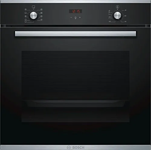 Bosch - Forno ad incasso HBA214BR0J finitura vetro nero con acciaio inox da 60cm