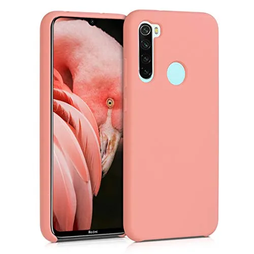 kwmobile Cover Compatibile con Xiaomi Redmi Note 8 (2019/2021) - Cover Custodia in Silicone TPU - Back Case Protezione Cellulare Corallo Matt