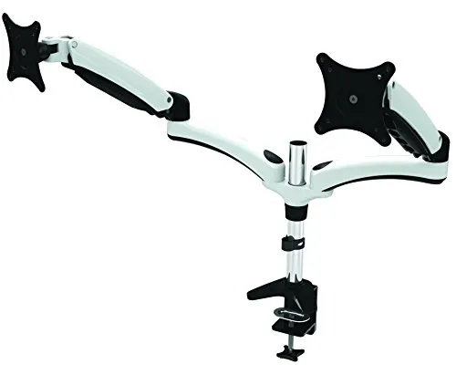 Amer HYDRA2 supporto da tavolo per Tv a schermo piatto 71,1 cm (28") Morsa Nero, Cromo, Bianco