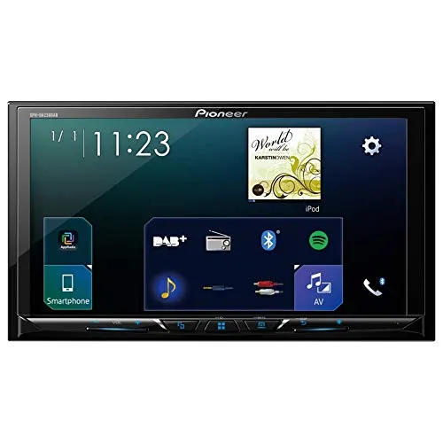 Pioneer SPH-A900 DA23 0DAB 17,8 cm (7 Pollici) Touch Screen Dab Moniceiver con Apple carplay e Android Auto con Funzionalità Bluetooth Nero