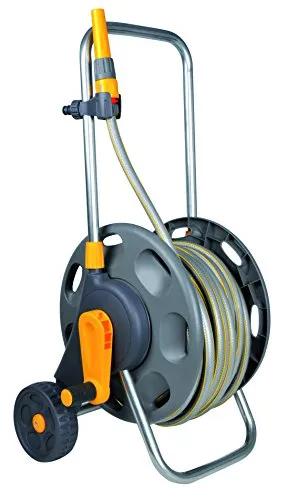 Hozelock - Carrello per tubo di irrigazione da 60 m con tubo da 50 m