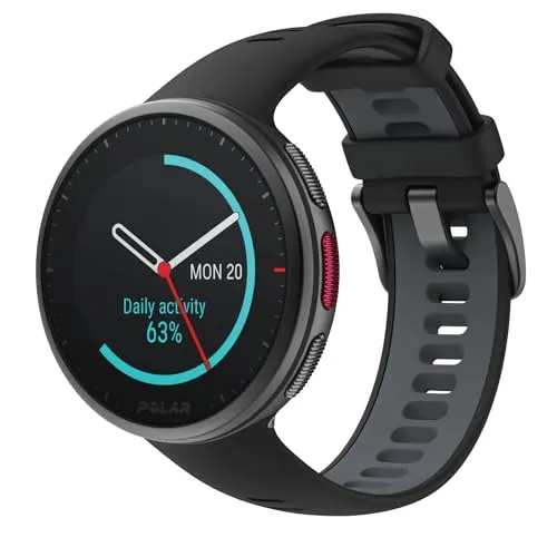 Polar Vantage V2 - Premium Smartwatch con GPS - Sportwatch con Misurazione della Frequenza Cardiaca dal Polso per Running, Nuoto, Bici, HIIT - Controlli Musica, Meteo, Notifiche Telefoniche