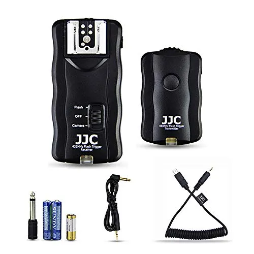 JJC Telecomando Wireless per Flash Speedlight per Sony Alpha A7III A7II A7 A7RIII A7R A7R2 A7SII A7S A9 A6500 A6400 A6300 A6000 A5100 A5000 RX100 VII VI VA V IV III RX10 IV III II