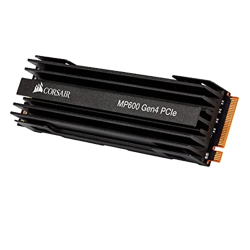 Corsair CSSD-F1000GBMP600R2, Force Series SSD M.2 NVMe PCIe x4 Gen4 da 1TB (velocità di lettura fino a 4.950 MB/s e velocità di scrittura fino a 4.000 MB/s, NAND TLC 3D ad alta densità) Nero