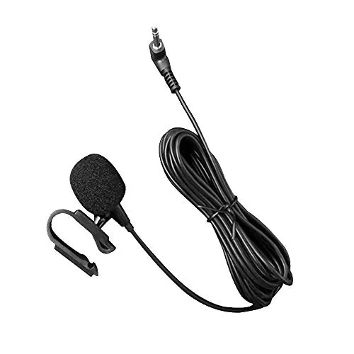 1neiSmartech Microfono Esterno Con Jack Da 3,5mm Cavo Da 3 Metri Montaggio Per Auto Guida Hand Free Tecnologia Plug And Play, Unità Di Assemblaggio Abilitati Bluetooth Stereo Radio Gps Dvd