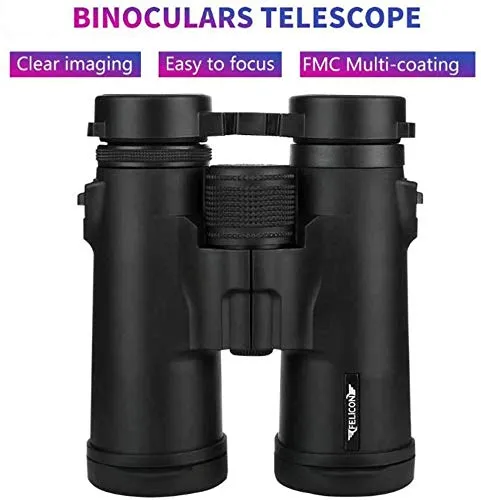 LFDHSF Binocolo HD Tetto Dritto Prisma Telescopio 114-1000 Metri Efficace - Sistema grandangolare Rivestito FMC