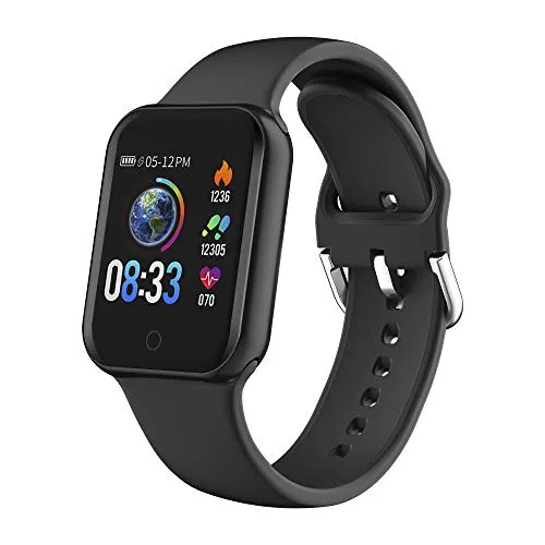 LIFEBEE Smartwatch Orologio Fitness Uomo Donna, 1.4" Bluetooth Smart Watch Sport GPS Cardiofrequenzimetro da Polso Contapassi Impermeabile IP68, Activity Tracker Bambini Cronometro per Android iOS