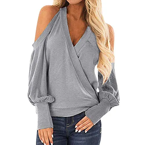 BaZhaHei Donna Camicia,Camicetta Donna Elegante Manica Lunga A Quadri Collo Alto Moda Casual Maglietta Primavera Estate Top Loose Cotone T-Shirt Pullover