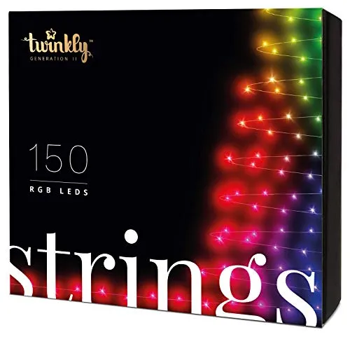 Stringa di luci controllabile tramite Smartphone con 150 LED RGB multicolore