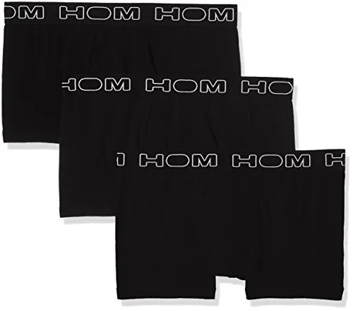 Hom - Uomo - Boxer Briefs 3-Pack 'Boxerlines' - Slip Intimo Mutande - all Black - Taglia L