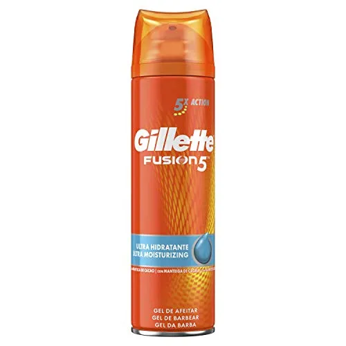 Gillette Fusion5 Ultra Idratante Gel Da Barba 200 ml, Per Una Pelle Morbida E Liscia