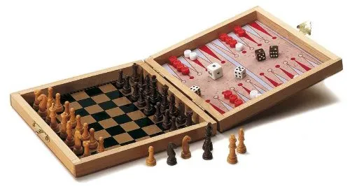 Didatto Chess, Checker And Backgammon Board Magnetic Travel