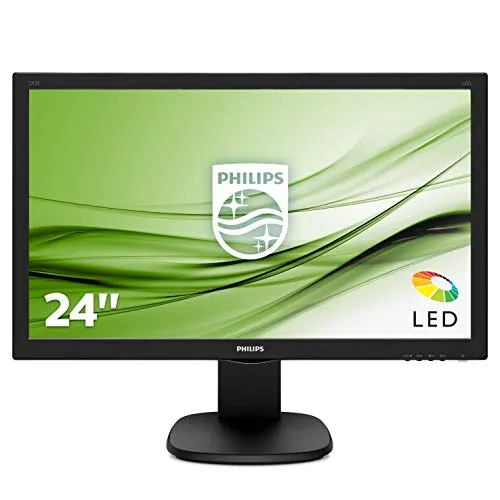 Philips 243S5LDAB Gaming Monitor 24" LED Full HD, 1920 x 1080, 1 ms, Audio Integrato, Multimediale, HDMI, DVI, VGA, Attacco VESA, Nero