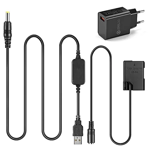 Mobile Adattatore USB Cavo + 5 V3 A caricatore + EP-5A EN-EL14 Dummy Batteria per Nikon P7800 P7100 D5500 D5200 D5100 D3200 D3100 D3300 etc