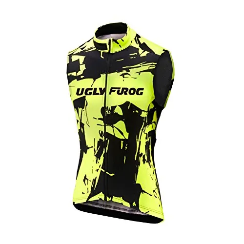 UGLY FROG Termico Gilet Ciclismo Inverno Sport all'Aria Aperta Usura Senza Maniche Maglia Ciclismo Vello Bicicletta Abbigliamento Bici Triathlon Wear WMJRX01