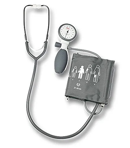 Erka Switch 2.0 Homecare misurazione della pressione arteriosa, con Green Cuff Superb salvagarrese, taglia 4, Grigio