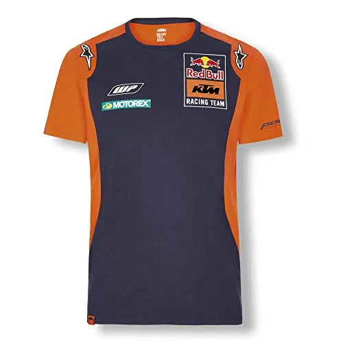 Red Bull KTM Official Teamline T Shirt, Blu Uomini XX-Large Maglietta, KTM Racing Team Abbigliamento & Merchandising Ufficiale