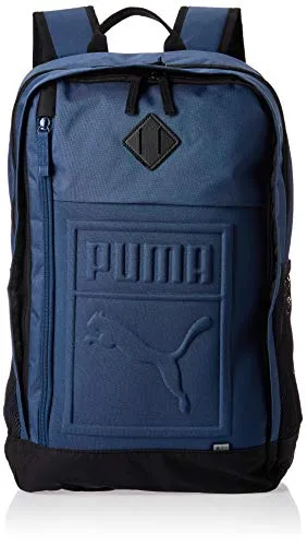 PUMA S Backpack, Zaino Unisex Adulto, Blu (Dark Denim), Taglia unica
