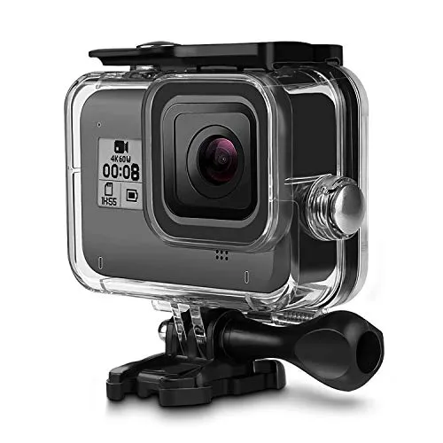 Custodia Protettiva Impermeabile per GoPro Hero 8 Accessori, iTrunk 60M Custodia Protettiva Subacquea con Supporto Tripode e Vite di Fissaggio