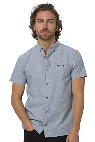 Animal Fleck Short Sleeve Shirt Lead Grey XL