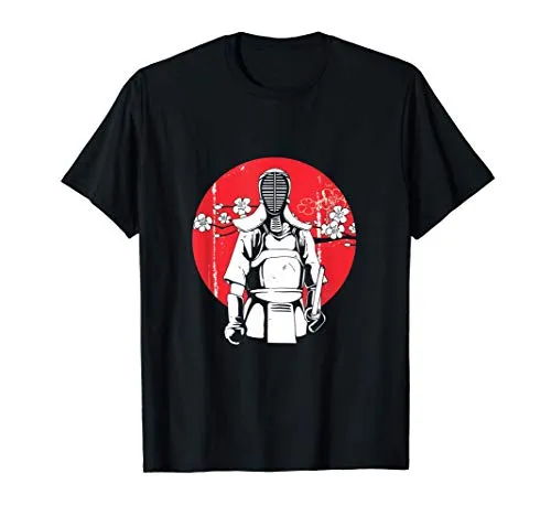 Samurai Kendo Shinai Katana Giappone Spade Guerriero Sinobi Maglietta