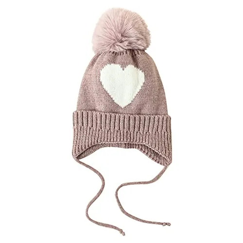 Topgrowth Cappello Inverno Bambini Caldo Uncinetto Lana Lavorata A Maglia Sciare Beanie Coniglio Neonata Cappello Peluche