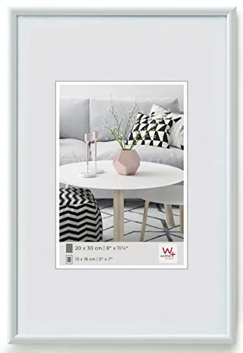 Walther Design KW070H Galeria, Cornice in Plastica, Bianco, 50 x 70 cm