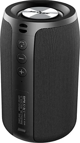 Cassa Bluetooth, Zealot Altoparlante Portatile, Outdoor, Doppio Accoppiamento Stereo Hi-Fi Bassi, Bluetooth 5.0, Impermeabile, 1500 Minuti Tempo di gioco con AUX/TF/USB per viaggi a casa