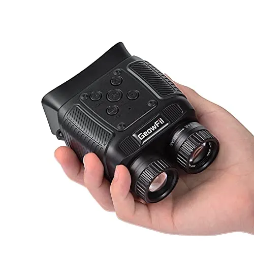 Binocolo Visione Notturna, Mini Digitale Infrarossi visore notturno caccia con Zoom digitale 8X Batteria da 2000 mAh, Per oscurità totale, caccia, campeggio, spionaggio e sorveglianza,con scheda 32GB